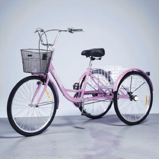 صورة دراجة 3 كفرات مقاس 26 الوان متعدده